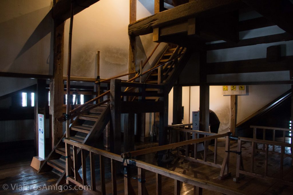 even more stairs inside matsumoto castle