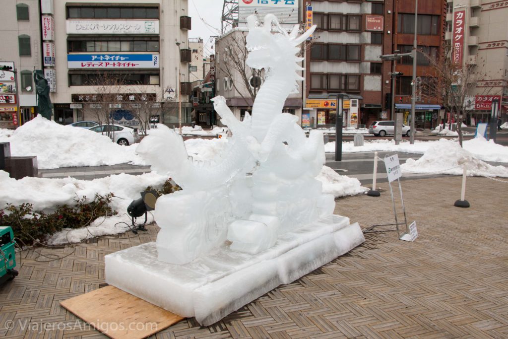 ice sculpture in matsumoto city