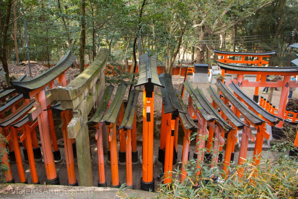 fushimi inari torii gates above 2